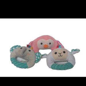 3 Spark Soft Baby Hand Rattles Pre-loved